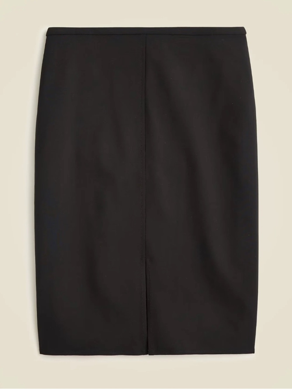 J.Crew NWT Black Italian Wool Blend Pencil Skirt Stretch Tollegno Career T2 Tall